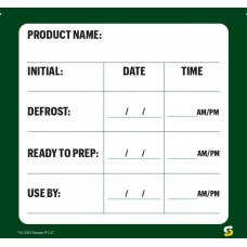 Food Safety Labels (8 rolls x 1000 labels) 